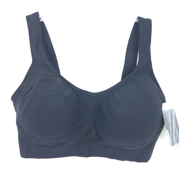 NEW TrueKind Daily Comfort Wireless Shaper Bra Large Black, Back Closure - Picture 2 of 5